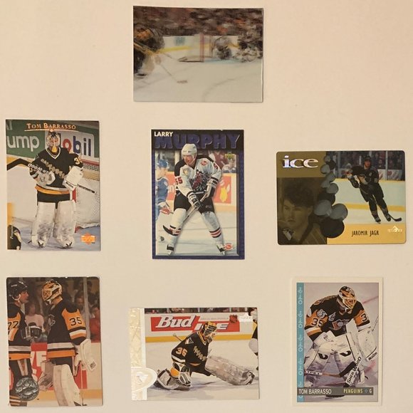Pittsburgh Penguins Vintage NHL Hockey Cards - Lot of 22 w/ Lemieux , Jagr - Picture 6 of 11